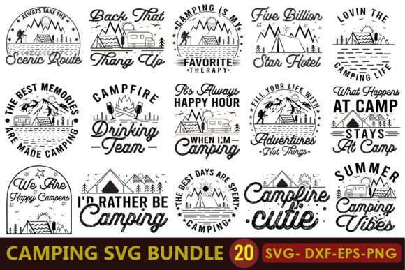 Download Camping Svg Bundle Vol.2 - Camping Collection