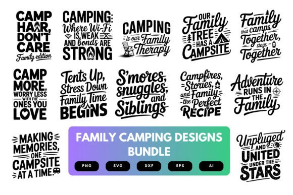 Download Family Camping SVG Bundle - Camping Collection