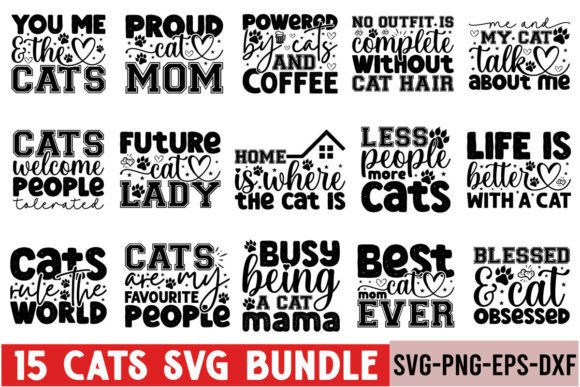 Download Cat Svg Design Bundle - Cat svg design Collection