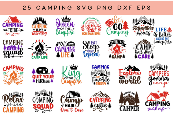 Download Camping SVG Bundle - Camping Collection