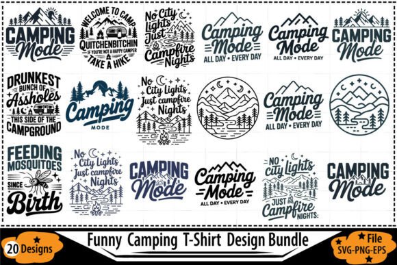 Download Funny Camping SVG Bundle - Camping Collection