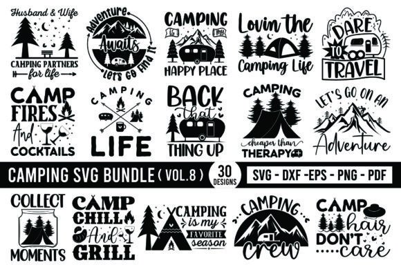 Download Camping SVG Bundle Vol.8 - Camping Collection