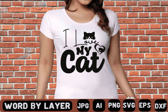 Download I Love My Cat Svg Design - Cat svg design Collection