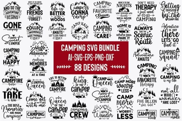 Download Camping SVG Bundle Vol.11 - Camping Collection