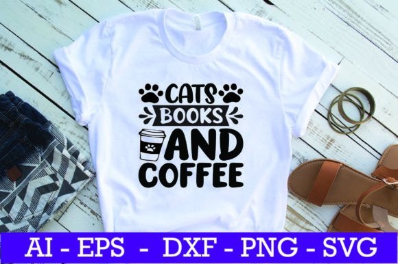 Download Cats Books and Coffee Cat SVG Design - Cat svg design Collection
