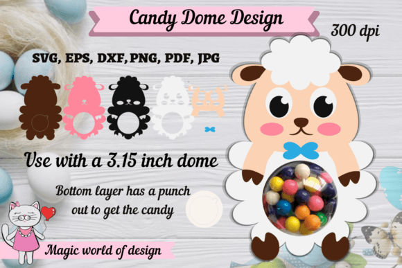 Download Easter Lamb Candy Dome Paper Craft Svg - Paper craft svg Collection