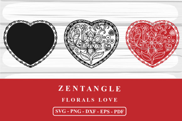 Download Florals Love Zentangle SVG Cutting Files - Cutting files Collection