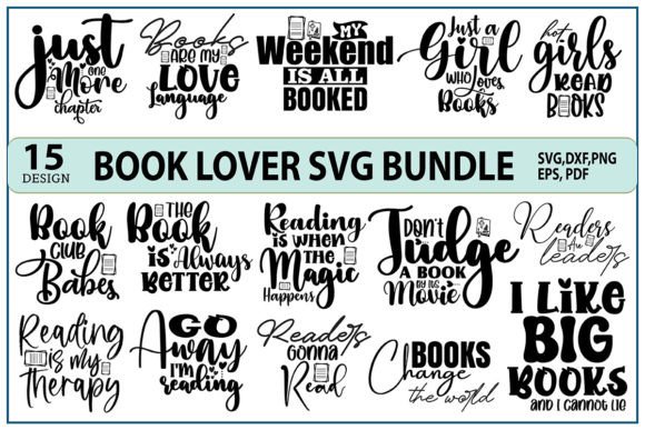 Download Reading Books SVG Bundle, Books Lover - Premium Resources
