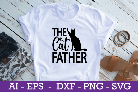 Download The Cat Father Cat SVG Design - Cat svg design Collection