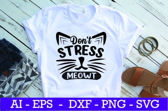 Download Don't Stress Meowt Cat SVG Design - Cat svg design Collection