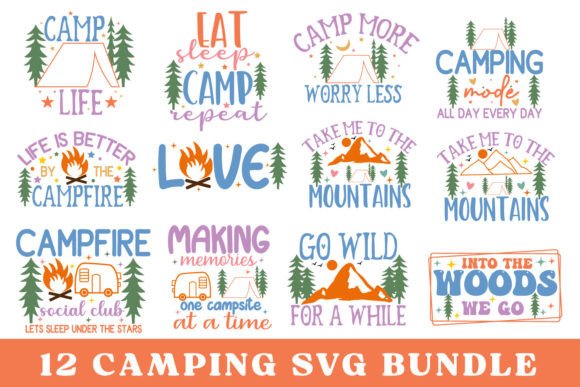 Download Camping SVG Bundle, Camping Quotes SVG - Camping Collection